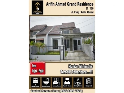 Rumah Dijual, Arifin Ahmad, Pekanbaru, Riau
