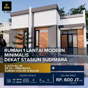 Rumah Modern Minimalis ,Cluster Terlaris Free Biaya2 , di Pamulang.