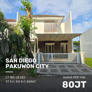 Rumah San Diego Pakuwon City MINIMALIS SIAP HUNI AKSES PEMBANTU
