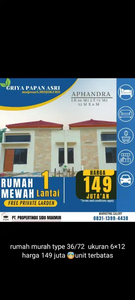 Rumah Siap Bangun di Griya Papan Asri Mojosari promo awal tahun