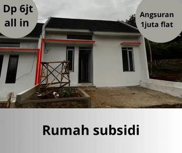 rumah subsidi kwalitas komersial, angsuran 1 jt flat