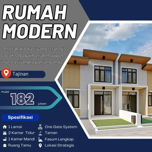 RUMAH SUBSIDI MODERN 1 LANTAI DI TAJINAN