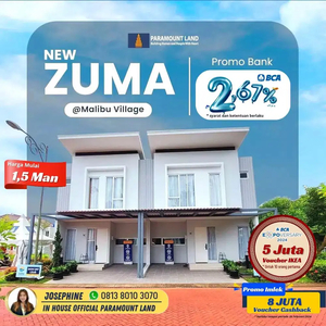 Rumah Tipe Modern di Gading Serpong New Zuma Full Furnish Harga 1,5M