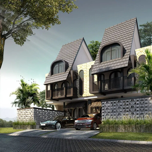rumah villa exclusive pemandangan gunung dekat wisata Jatimpark 3