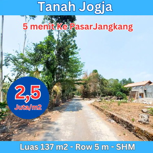 Tanah Jogja Murah Dekat Puskesmas Ngemplak 2 Jt-an/m2 Sertifikat Ready