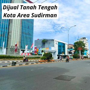 Tanah Kapling Tengah Kota Lokasi Jl Sudirman Depan Kantor OJK