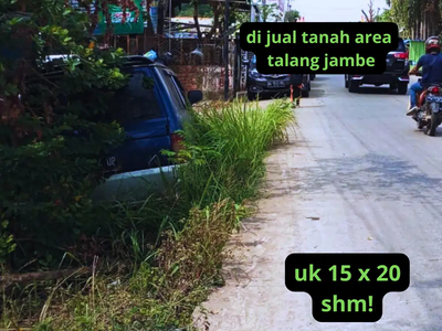 tanah pinggir jalan talang jambe strategis