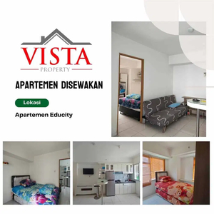 Vista - Disewakan Educity 2 BR Corner Furnsihed