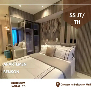 1 BR Bukan Studio Apartemen Benson Connect Pakuwon Mall