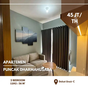 2 BR • 56 m² Apartemen Puncak Dharmahusada Tower C