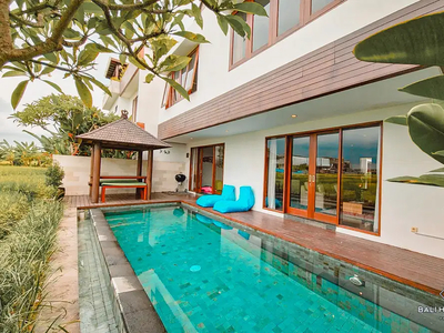 3 BEDROOM RICEFIELD VIEW VILLA FOR SALE FREEHOLD IN BALI - YL088