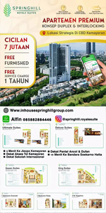 APARTEMEN SPRINGHIL KEMAYORAN JAKARTA PUSAT TOWER BARU VIEW GOLF