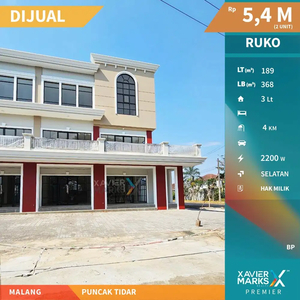 Dijual Ruko Baru & Eksklusif di Puncak Tidar, Malang