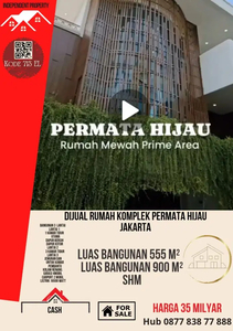 DIJUAL RUMAH 3 LANTAI KOMPLEK PERMATA HIJAU JAKARTA