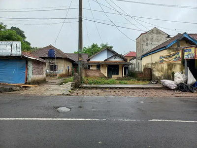 Dijual tanah dan rumah pinggir Jl. Raya Pandeglang (Kota), 400 m2, SHM