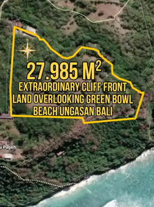 Extraordinary Cliff Front Land Overlooking Green Bowl Beach Ungasan