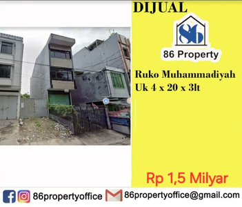 Jual ruko muhammadiyah murah