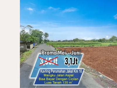 Nempel Aspal, Tanah SHM Timur Jakal Km 10 Jogja