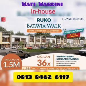 Ruko Batavia Walk di Jalan raya Cadas kukun Lias dan strategis