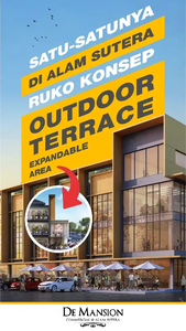 Ruko Konsep Outdoor Terrace Expandable Area