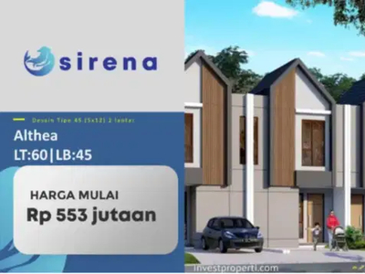 rumah Cluster sirena 2 lantai impian keluarga