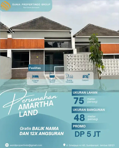 Rumah mewah murah jember amartha land