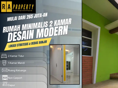 Rumah murah 2 kamar siap huni dengan desain interior modern di Depok