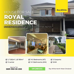 Rumah Royal Residence Minimalis Siap Huni Tinggal Bawa Koper