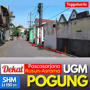 Tanah Jogja Pogung Kidul SHM Lt 150 m² Utara pascasarjana UGM