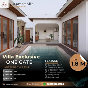 Villa Exclusive konsep moderen Ungasan bali