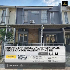 705 Rumah Secondary 2 Lt Cantik Minimalis Di Pusat Kota Tangsel