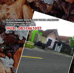 Dijual Rumah Dan Ruang Usaha Strategis Di Ringinharjo Bantul Lt219