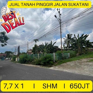 Jual Tanah Pinggir Jalan Sukatani Area Mangkunegara