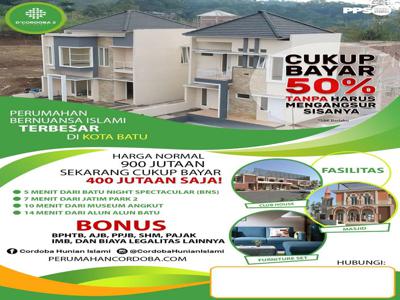 Beli Villa harga rumah biasa di D'Cordoba 2 Kota Batu