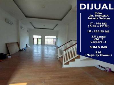 Dijual Cepat Ruko 3,5 Lantai di Jl Bangka Mampang Prapatan Jaksel