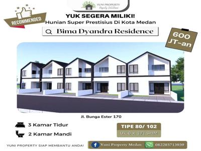 DIJUAL RUMAH 2 LANTAI HUNIAN BEBAS BANJIR NYAMAN DIKOTA MEDAN