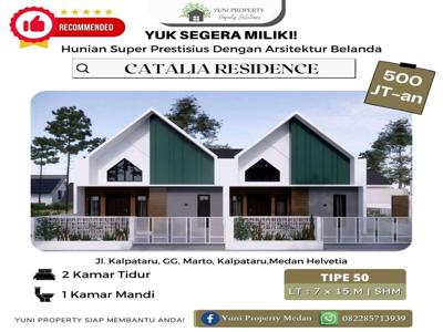 DIJUAL RUMAH CATALIA RESIDENCE YANG DOUBEL DINDING DI KOTA MEDAN