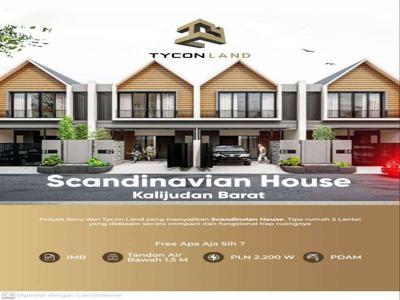 Dijual Rumah Kalijudan Barat Scandinavian House Surabaya Timur