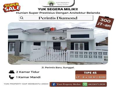 DIJUAL RUMAH PERINTIS DIAMOND DEKAT LOTTE MART LOKASI STRATEGIS MEDAN