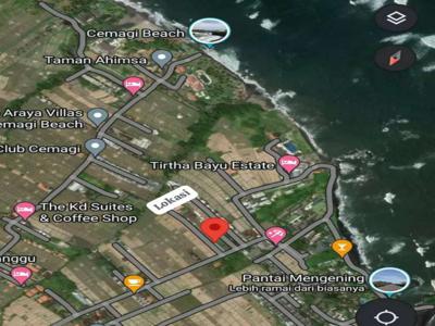 Dijual tanah istimewa pantai Cemagi .Badung.Bali.