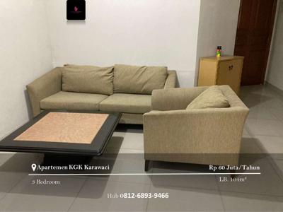 Disewakan Apartement KGK Karawaci 3 Bedrooms Full Furnished