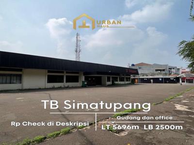 Jual cepat gudang komersil luas 5.696meter strategis di TB simatupang