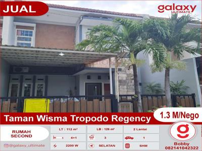 Rumah 2 Lantai Siap Huni Di Taman Wisma Tropodo Regency Sidoarjo