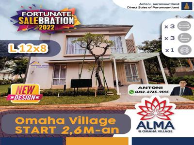 rumah di gading serpong alma @ omaha stock terbatas