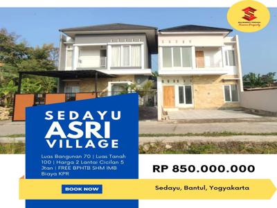 Rumah keren view sawah cicilan murah dekat Jalan Nasional Yogyakarta