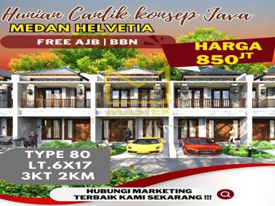 RUMAH MEWAH KONSEP JAVA MEDAN HELVETIA