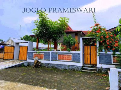 Rumah Pendopo Jogja Pintu Gebyok Luas Tanah 480 m2 dekat Prambanan