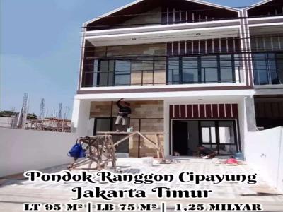 Rumah Scandinavian Termurah di Pinggir Jalan Jaktim DP 5% bisa Cicil