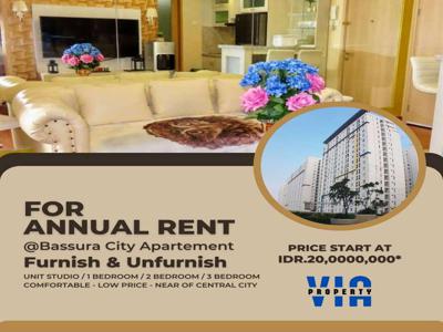 Sewa Apartement Tahunan di Bassura City Harga Mulai 20jt/Thn - V0527