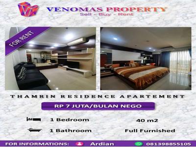 Sewa Apartement Thamrin Residence Type I Mid Floor 1BR Full Furnished